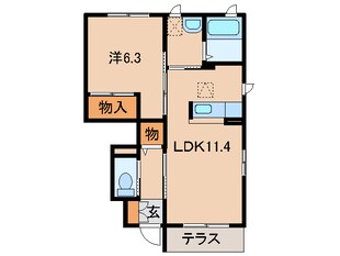 岩出駅 バス20分  根来下車：停歩1分 1階の物件間取画像